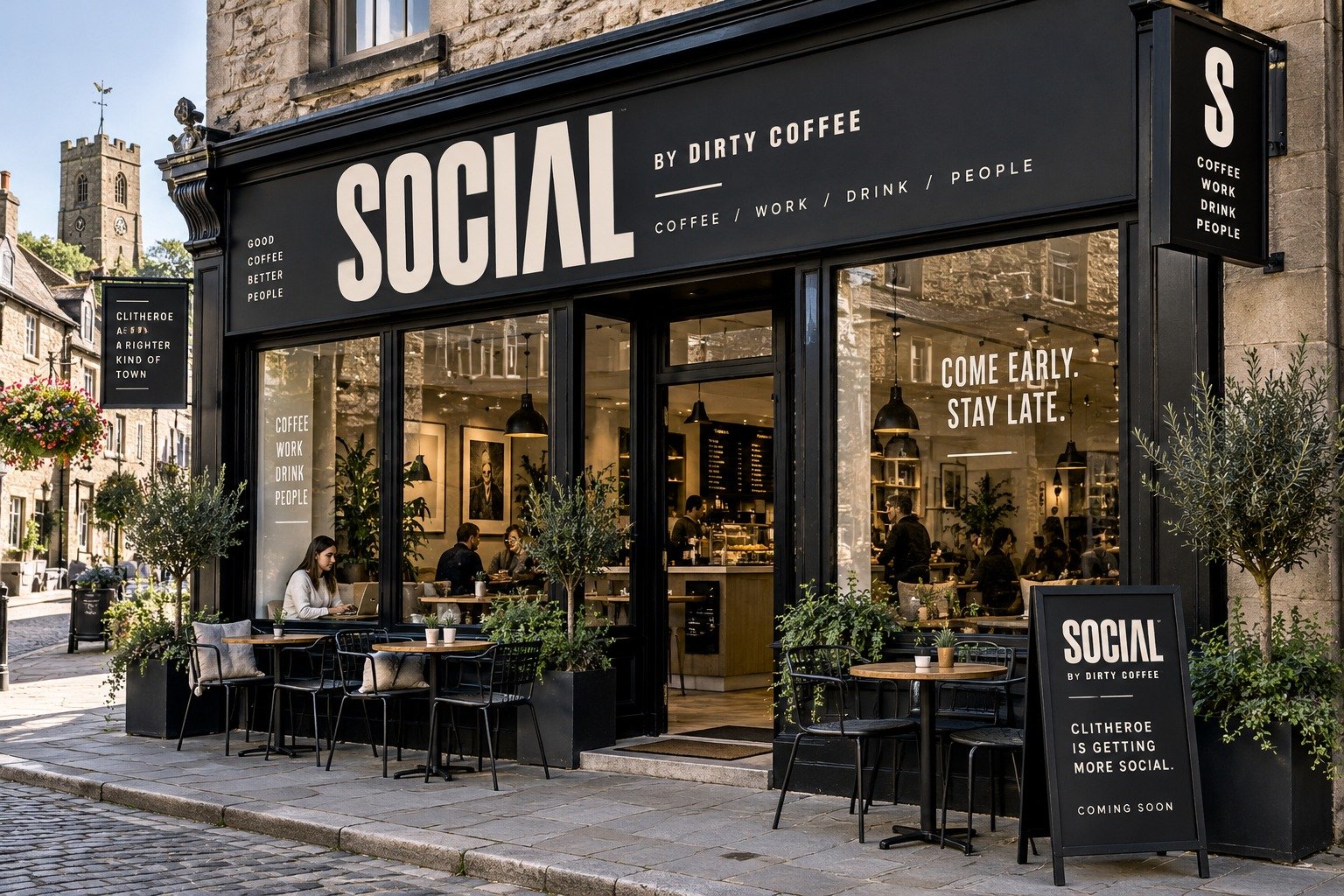 Concept exterior for SOCIAL in Clitheroe