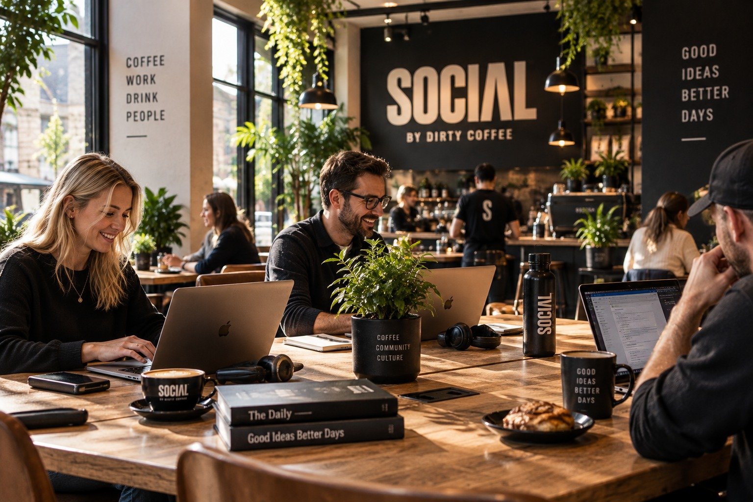 People working together at SOCIAL