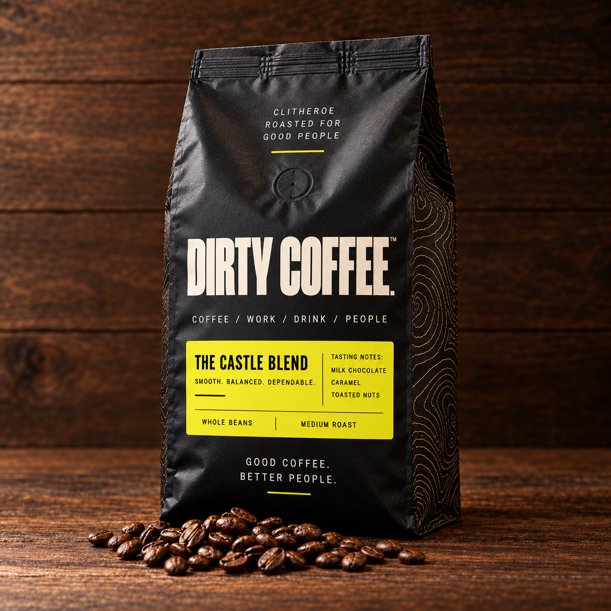 The Castle Blend three-quarter.